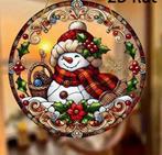 Raamhanger Kerst sneeuwpop met muts, Ophalen of Verzenden, Nieuw