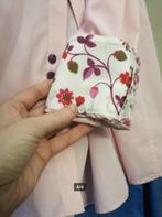 Als nieuw overhemd FERRUS Roze bloemen kraag Italy L 41 42, Verzenden, Zo goed als nieuw, Roze, Halswijdte 41/42 (L)