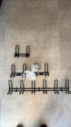 Zwarte metalen kapstok 3x karwei, Huis en Inrichting, Wandkapstok, Ophalen of Verzenden, Zo goed als nieuw, Minder dan 100 cm