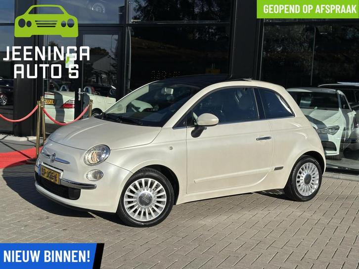 Fiat 500 1.2 Lounge|Leer|Airco|Pano, Auto's, Fiat, Bedrijf, Te koop, ABS, Airbags, Airconditioning, Alarm, Bluetooth, Boordcomputer