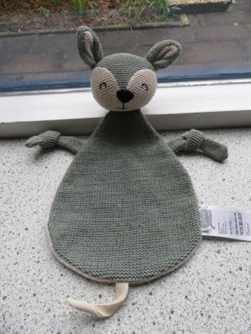 2 x  Knuffeldoek hert of hertje merk Jollein Deer-Ash Green beschikbaar voor biedingen