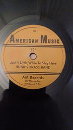 78 toeren: BUNK JOHNSON (New Orleans)  5 platen, Gebruikt, 10 inch, Ophalen of Verzenden, 1940 tot 1960