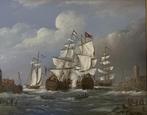 Schepen in oorlog op zee. Thomas Heesakkers., Ophalen of Verzenden