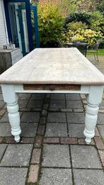Oud (heel oud) geloogd grenen eettafel, Ophalen