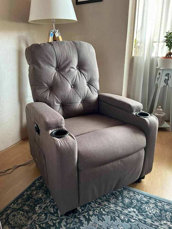 Nieuwe sta-op-stoel VidaXL, Huis en Inrichting, Fauteuils, Nieuw, Stof, 50 tot 75 cm, 75 tot 100 cm, Ophalen