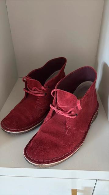 Clarks Originals desert boots maat 37 wijnrood beschikbaar voor biedingen