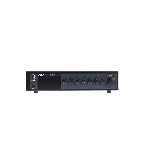 Swissonic SA 125 100 volt mixer-versterker, showroom model, Audio, Tv en Foto, Luidsprekers, Gebruikt, Overige typen, Overige merken