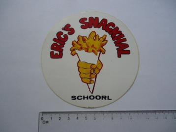 sticker oud SCHOORL Eric snackhal eric's patat met snack ret beschikbaar voor biedingen