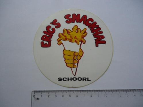 sticker oud SCHOORL Eric snackhal eric's patat met snack ret, Verzamelen, Stickers, Zo goed als nieuw, Bedrijf of Vereniging, Verzenden