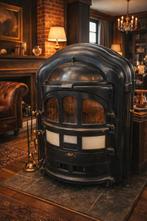 Antieke kolenkachel - Sfeervolle warmte, Gebruikt, Ophalen of Verzenden, Vrijstaand, Hout