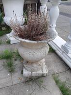 Franse vaas  steen marmerlook, Tuin en Terras, Tuinvazen, Ophalen, Gebruikt