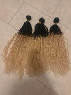 Human Hair Bundels - Ombre Blond - 26-30 inch, Verzenden, Zo goed als nieuw, Pruik of Haarverlenging