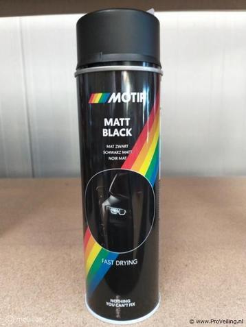 Online Veiling: Motip - Mat zwart - 500 ml - 24 x beschikbaar voor biedingen