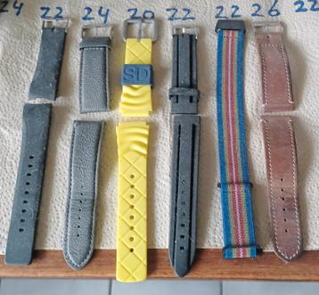 Diverse Horloge Bandjes 6 Stuks  beschikbaar voor biedingen
