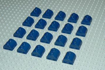 L535 Gebogen stenen 2x2 donker blauw 20 st. beschikbaar voor biedingen