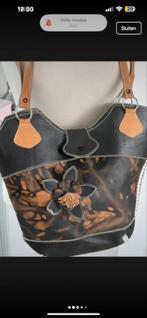 Mooi  leren handtas, Ophalen of Verzenden, Gebruikt, Zwart, Handtas