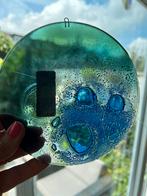 Vintage Suncatcher Raamhanger Blauw Bubbelglas Jaren 70, Ophalen of Verzenden