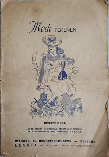 Lesmateriaal uit 1949/1950 Modevakschool beschikbaar voor biedingen