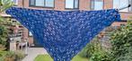 Gehaakte omslagdoek sjaal blauw, Ophalen of Verzenden, Nieuw, Maat 46/48 (XL) of groter, Sjaal