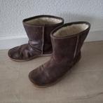 Clarks bruine bont gevoerde ruwe leren enkellaarsjes mt 38., Bruin, Ophalen of Verzenden, Clarks, Gedragen