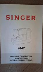 Handleiding singer 7442 naaimachine, Hobby en Vrije tijd, Naaimachines en Toebehoren, Ophalen of Verzenden, Zo goed als nieuw