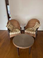 Vintage Rotan setje, Ophalen, Gebruikt, Bruin, Riet of Rotan