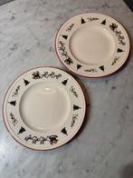 Wedgwood windsor christmas onbijtbord set 2 borden kerst, Ophalen of Verzenden, Zo goed als nieuw, Bord(en), Wedgwood