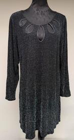 Superleuke zwart/zilveren tuniek mooie halslijn MAGNA 52/54, Kleding | Dames, Grote Maten, Ophalen of Verzenden, Zo goed als nieuw