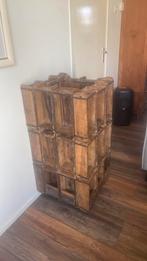 Robuuste handgemaakt wijnrek, Huis en Inrichting, Ophalen, Zo goed als nieuw, 25 flessen of meer, 75 cm of meer