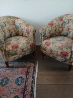 Vintage engelse  gebloemde  fauteuils, Ophalen, Gebruikt, 75 tot 100 cm, Engelse fauteuils