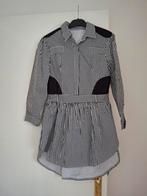 Gestreept jurkje met lange mouwen, Maat 38/40 (M), Zwart, Nieuw, Ophalen of Verzenden