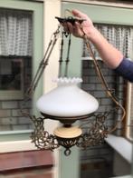 Vintage hanglamp, Gebruikt, 50 tot 75 cm, Ophalen of Verzenden, Glas