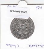 S21-N05-0220 Venezuela 2 Bolivar XF/UNC 1986 Y43, Postzegels en Munten, Munten | Amerika, Zuid-Amerika, Verzenden