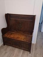 Antieke Kerkbank / Opbergbank, Antiek, Gebruikt, Tweepersoons, Ophalen of Verzenden