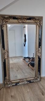Grote spiegel barok zwart/gouden lijst 94 x 155, Ophalen, Zo goed als nieuw, 75 tot 100 cm, 150 tot 200 cm