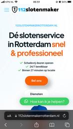 Slotenmaker Rotterdam 24/7 Noodopening 0610346222, Diensten en Vakmensen, Reparatie en Onderhoud | Sloten