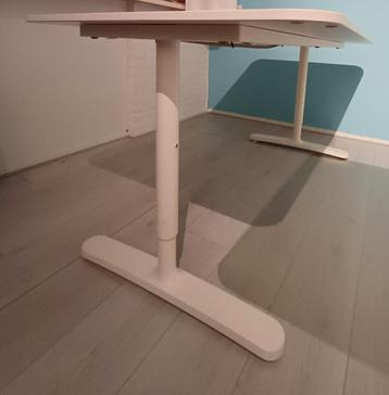 Wit Ikea Besta bureau 160x80 - afbeelding 2