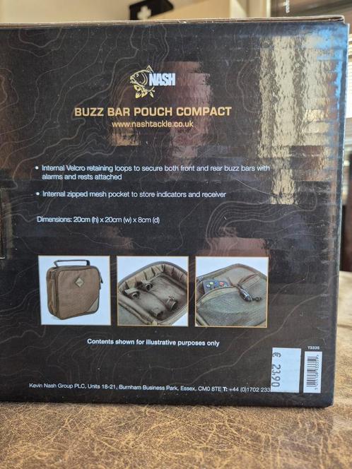 Nash Buzz Bar Pouch Compact - Hengel Opbergtas, Watersport en Boten, Hengelsport | Karpervissen, Nieuw, Overige typen, Ophalen of Verzenden