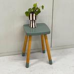 Bobbin bijzettafel plantentafel Art Deco brocante vintage, Minder dan 55 cm, Hout, Ophalen, Niet bekend