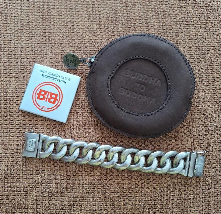 Buddha to Buddha Chris XL Zilveren Armband, Sieraden, Tassen en Uiterlijk, Armbanden, Gebruikt, Zilver, Zilver, Ophalen of Verzenden