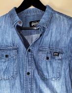 Superdry spijkeroverhemd, Blauw, Zo goed als nieuw, Superdry, Halswijdte 39/40 (M)