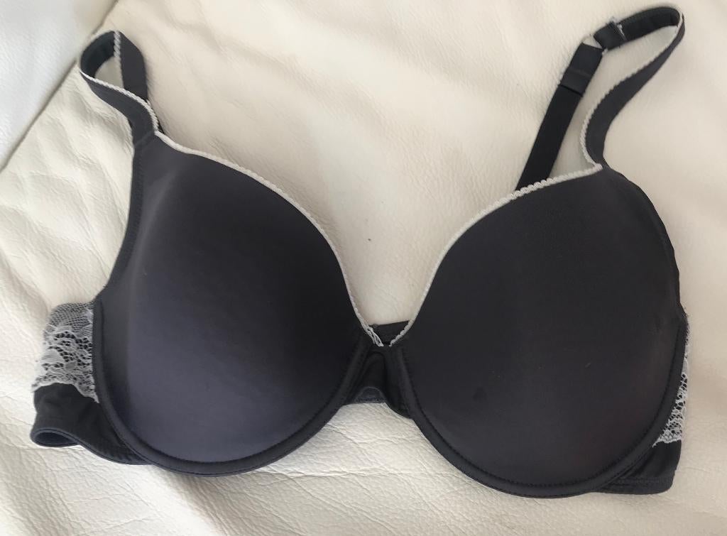 Livera taupe voorgevoormde BH beha met beugels 80D lingerie, Livera, Ophalen of Verzenden, Grijs, BH