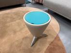Leolux TamTam Bijzettafel Design Tafel leer Tam Tam, Huis en Inrichting, Minder dan 55 cm, Leolux, Rond, Nieuw