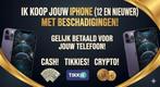 GEZOCHT: iPhone 12, 13, 14, 15, 16 met SCHADE? | Direct Geld, Telecommunicatie, Mobiele telefoons | Apple iPhone, Ophalen of Verzenden