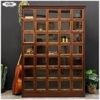 Prachtige eikenhouten winkelkast - kleppenkast - schoenen, Ophalen, Gebruikt, 100 tot 150 cm, 200 cm of meer