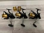 3 x Shimano Baitrunners 8000D incl res spoelen NETTE STAAT!, Watersport en Boten, Hengelsport | Karpervissen, Ophalen of Verzenden