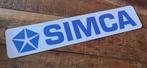 SIMCA   showroom  kentekenplaat - reclamebord kunststof, Ophalen of Verzenden, Zo goed als nieuw, Auto's