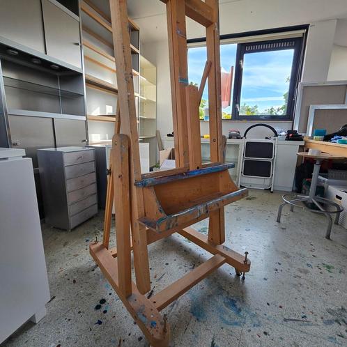 Robuuste atelier schildersezel, Hobby en Vrije tijd, Schilderen, Gebruikt, Ezel, Ophalen