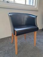 Design Stool Flexform Body Vintage, Huis en Inrichting, Gebruikt, Zwart, Leer, Ophalen of Verzenden