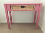 Sidetable met rieten lade, Huis en Inrichting, Tafels | Sidetables, Ophalen, 50 tot 100 cm, Eikenhout, Zo goed als nieuw